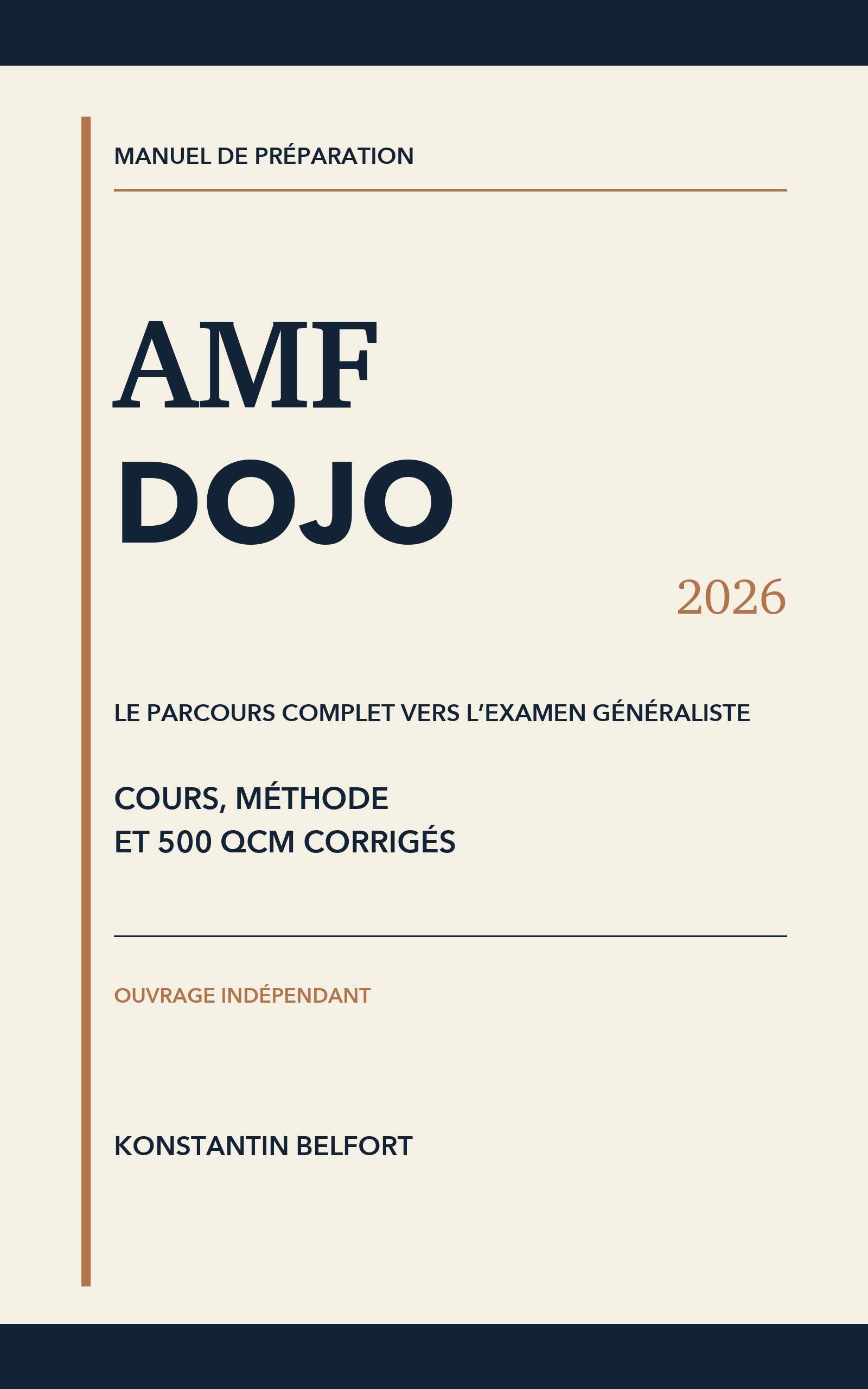 Couverture du manuel AMF Dojo 2026 de Konstantin Belfort